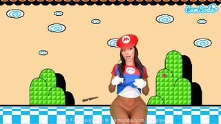Sisi Rose orbitális popós cosplayje super mario makerben nuni squirt órással