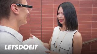 Jureka Del Mar ázsiai spiné cidázza a gigászi zsíros idegen fazt és jól meglovagolja