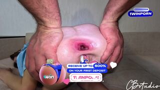 Mély popócska kúrás nagy segglyukkal