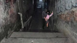Fekete kurva keményen megkúrva a favela domb urával a funk tánc után
